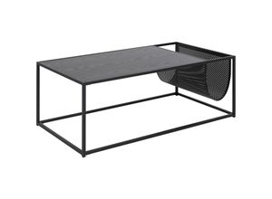 7448132837805 - Ebuy24 - Sea Couchtisch mit Zeitungshalter schwarz - Schwarz