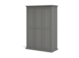 7448140554596 - Ebuy24 - Venedig Kleiderschrank 3 Türen matt grau - Grau