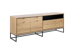 7448148514523 - David Sideboard 2 Türen und 2 Schubladen Wildeiche furniert