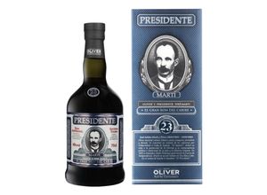 7466871102442 - Presidente Marti 23 Jahre Rum 400 % 07 Liter