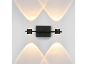 7500812695744 - Led Wandleuchte innen Wandlampe Wohnzimmer - Modern Flurlampe Wandbeleuchtung 3000K Warmweiß Up Down Wandlicht Spot aus Metall Wanddeko Nachtlampe