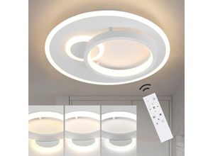 7526920811494 - ZMH Deckenlampe Led Deckenleuchte Wohnzimmer - 33W Dimmbar mit Fernbedienung Flurlampe Modern Design Wohnzimmerlampe für Schlafzimmer Küche Esszimmer