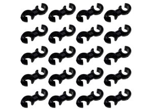 7546350354101 - 20 stücke Schwarz Rotierenden s Haken Clips Haken Shift Brems Kabel Schaltwerk Kabel Gehäuse Halterung Halter Guide Fahrrad mtb - Ahlsen