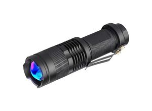 7546350355351 - Ahlsen UV-Taschenlampe 365 nm UV-Taschenlampe LED-Schwarzlicht zoombar für Gelddetektor Dokumentenprüfung Jagd Skorpione Felskunst