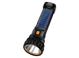 7546350357577 - Xinuy - Ahlsen 1000 Lumen Multifunktions-Solar- wiederaufladbare LED-Taschenlampe mit Notfall-Blitzlicht