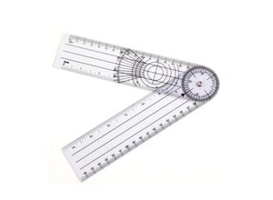 7546350363035 - Physiotherapie-Goniometer professioneller 360-Grad-Winkel mit mehreren Regeln 14 Zoll medizinische Wirbelsäule - Ahlsen