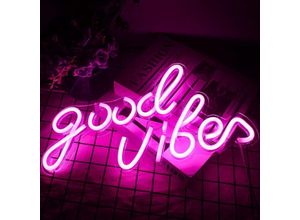 7546350365626 - Neon-LED-Lichtschild mit Acrylsockel USB-betriebenes dekoratives Neonschild (rosa) - Ahlsen 7546350365626 - Neon-LED-Lichtschild mit Acrylsockel USB-betriebenes dekoratives Neonschild (rosa) - Ahlsen