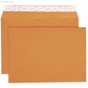 7610425329803 - Briefumschläge Color DIN C5 ohne Fenster orange haftklebend 7610425329803 25 Stück