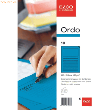 7610425432008 - 10 x Organisationsmappe Ordo classico Papier A4 220x310 mm königs