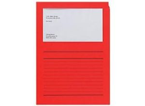 7610425981018 - Ordo Classico Ordnungsmappe DIN A4 Rot Papier 120 g m2 100 Stück