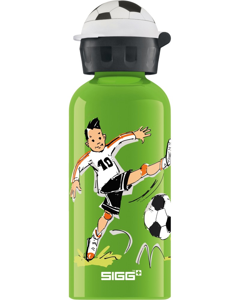 7610465862513 - SIGG Kinder Trinkflasche Footballcamp 04l Trinkflaschenfarbe - Green Trinkflaschenvolumen - 04 Liter