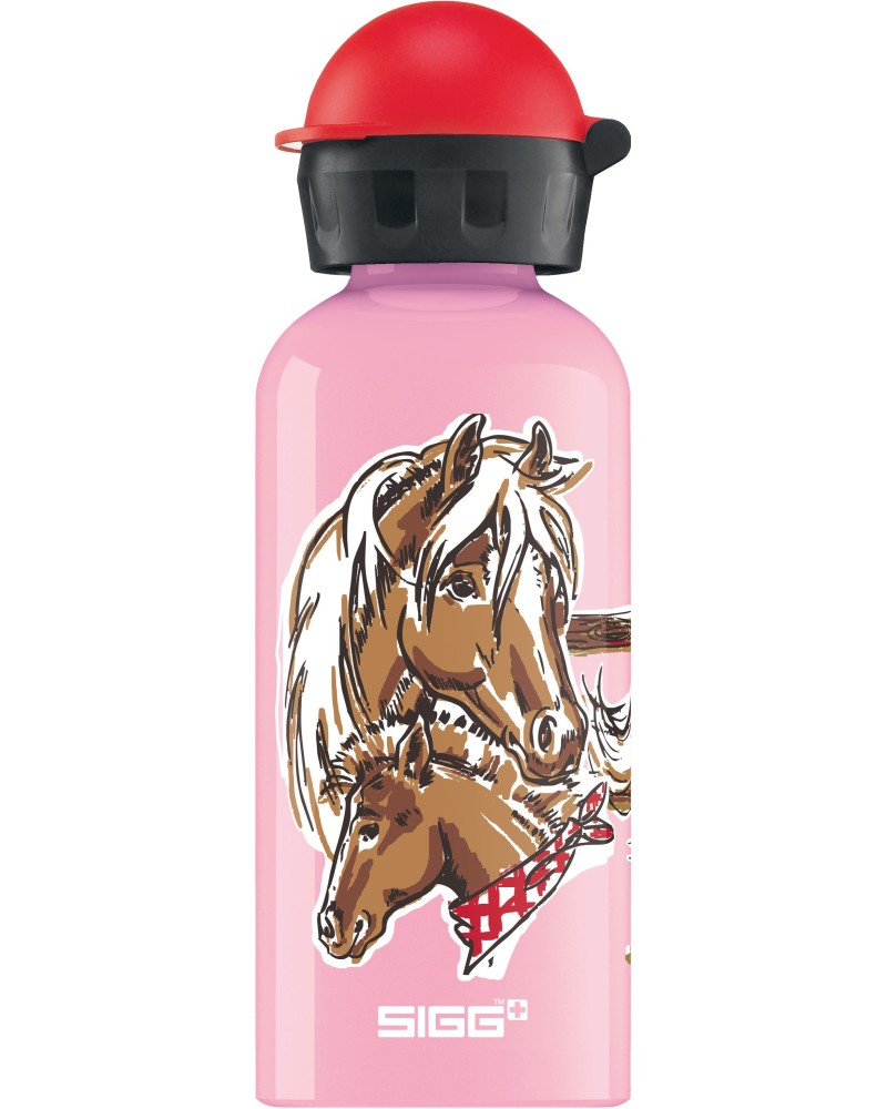 7610465862568 - SIGG Kinder Trinkflasche Lets Run 04l Trinkflaschenfarbe - Pink Trinkflaschenvolumen - 04 Liter