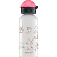 7610465862582 - Aluminium-Trinkflasche ALL MY FRIENDS (04L) in weiß pink