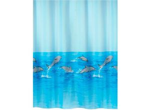 7610583029416 - Spirella - Nemo -Kollektion Textilduschvorhang 180 x 200 100% Polyester Blau