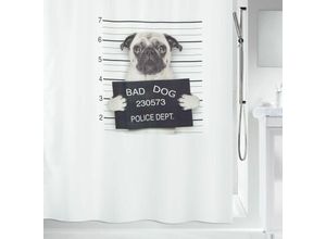 7610583189233 - Spirella - Bad Dog Collection Textil Duschvorhang 180 x 180 100% Polyester Schwarz