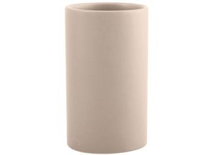 7610583210951 - Zahnputzbecher Zahnbürstenhalter Keramik Tube 7x115 cm Taupe Matt - Spirella