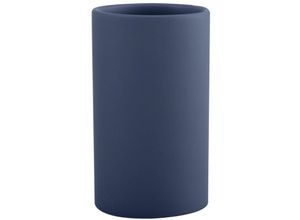 7610583211910 - Zahnputzbecher Zahnbürstenhalter Keramik Tube 7x115 cm Blau Matt - Spirella