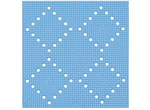 7610583705402 - Spirella - Alaska -Kollektion Duschmatte 55 x 55 pvc Blau