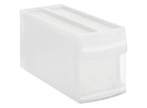 7610859122940 - Rotho SYSTEMIX Schubladenbox 1 Schubfach Aufbewahrungsbox aus PP-Kunststoff  Maße 395 x 170 x 203 mm transparent