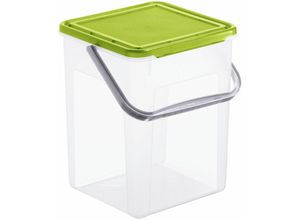 7610859153616 - Waschmittelbehälter Basic grün 9 l 5 kg Kunststoff Waschpulverbox - Rotho