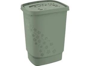 7610859194459 - Wäschesammler Flowers 55 l mistletoe green Wäschetonne Wäschebox