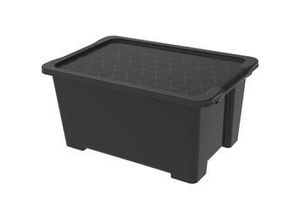 7610859238641 - Aufbewahrungsbox evo Easy inkl Deckel 44 l black collection Aufbewahrungsboxen - Rotho