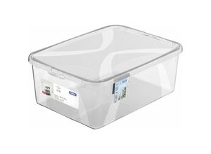 7610859239273 - Rotho LONA Aufbewahrungsbox mit Deckel transparent Praktische Kunststoffbox schützt Inhalt vor Staub und Feuchtigkeit Füllmenge 10 Liter