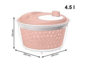 7610859240712 - Salatschleuder fresh 45 l linnea pink Küchenhelfer - Rotho