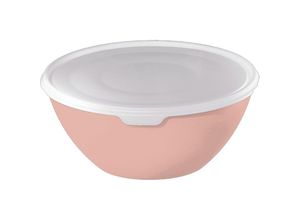 7610859244611 - Rotho CARUBA Schüssel mit Deckel 3 Liter Praktische Kunststoffschüssel mit vielen Einsatzmöglichkeiten Farbe linnea pink ged