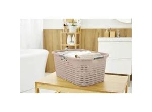 7610859260215 - Wäschekorb Country 40 l meadow rose Wäschebox Wäschesammler Wäschetonne - Rotho