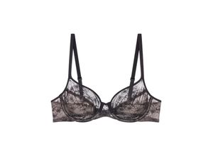 7610875979054 - Bright Spotlight Bügel-BH florale Spitze transparent für Damen schwarz 85B