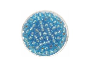 7610877372136 - Glorex Rocailles 45 mm 17 g hellblau Schmuckbasteln