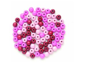 7610877420615 - Glorex Gmbh - Glorex Holzperle rosa-mix 12 mm Schmuckbasteln