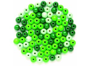 7610877420653 - Glorex Gmbh - Glorex Holzperle grün-mix 12 mm Perlen