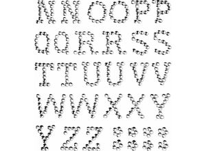 7610877455815 - Glorex Gmbh - Glorex p&d Buchstabe n-z crystal Bastelmaterial