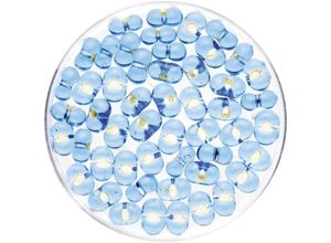 7610877485553 - Glorex Farfalle Silbereinzug 65 mm 17 g hellblau Schmuckbasteln