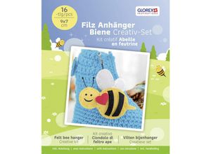 7610877569994 - Glorex Gmbh - Glorex Filz Biene Anhänger 16 teilig 9 x7 cm Bastelmaterial