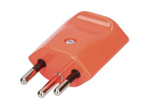 7610896021886 - 132608 Netzstecker Schweiz Kunststoff 250 v Orange - Max Hauri Ag