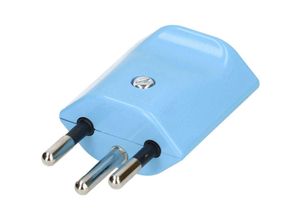 7610896021893 - 132609 Netzstecker Schweiz Kunststoff 250 v Blau - Max Hauri Ag