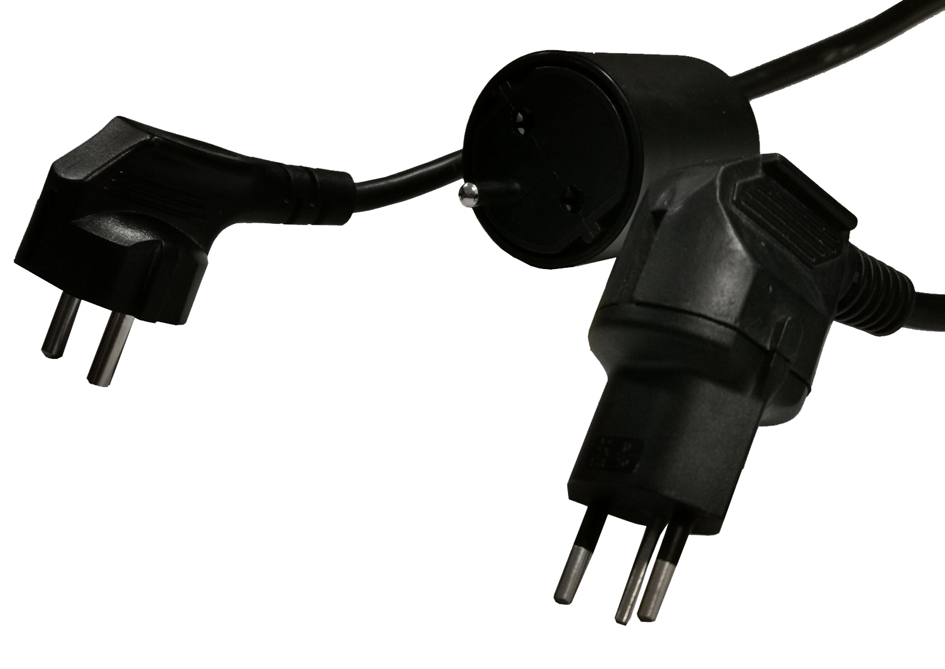 7611007056605 - Netz-Adapterstecker Schweiz Kunststoff schwarz