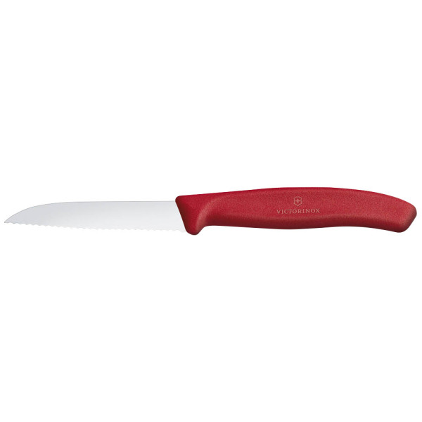 7611160003102 - Küchenmesser 18cm Wellenschliff silber rot Stahl Kunststoff 7611160003102 Victorinox