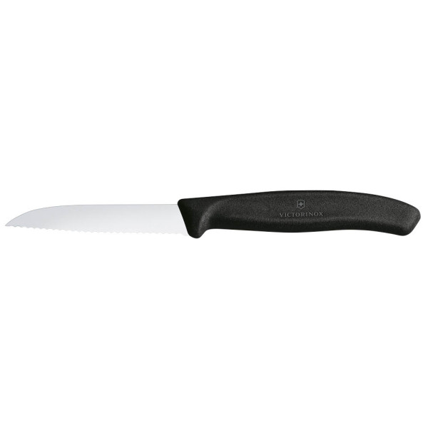 7611160003119 - Küchenmesser 18cm Wellenschliff silber schwarz  Stahl Kunststoff 7611160003119 Victorinox