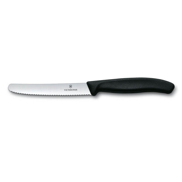 7611160003225 - VICTORINOX Gemüsemesser Swiss Classic silber schwarz glatt