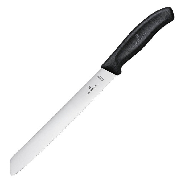 7611160019851 - Victorinox - SwissClassic Brotmesser 6863321B Wellenschliff 21 cm schwarz