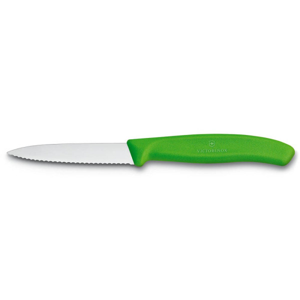 7611160032225 - VICTORINOX Gemüsemesser Swiss Classic silber grün glänzend Klinge 80 cm