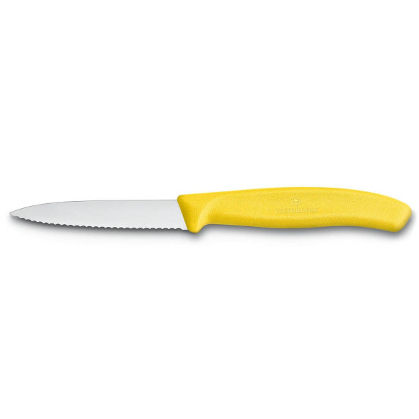 7611160032249 - VICTORINOX Gemüsemesser Swiss Classic silber gelb glänzend Klinge 80 cm