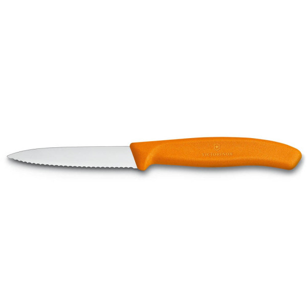 7611160032324 - VICTORINOX Gemüsemesser Swiss Classic silber orange glänzend Klinge 80 cm