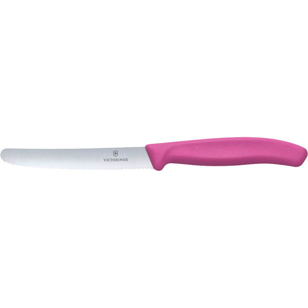 7611160032348 - VICTORINOX Gemüsemesser Swiss Classic silber pink glatt Klinge 110 cm