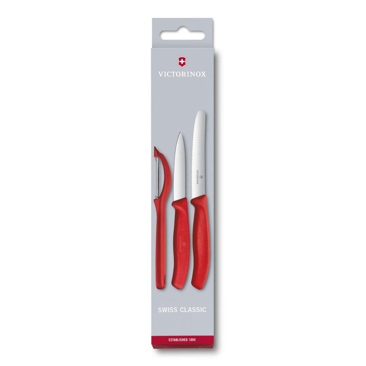 7611160056474 - 671 1131 Küchenmesser Swiss Classic Gemüsemesser-Set 3 tlg rot 671 1131 7611160056474 7611160056474 - 671 1131 Küchenmesser Swiss Classic Gemüsemesser-Set 3 tlg rot 671 1131 7611160056474