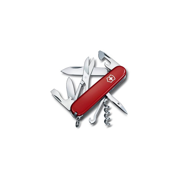 7611160100207 - Climber 13703 Schweizer Taschenmesser Anzahl Funktionen 14 Rot (transparent)